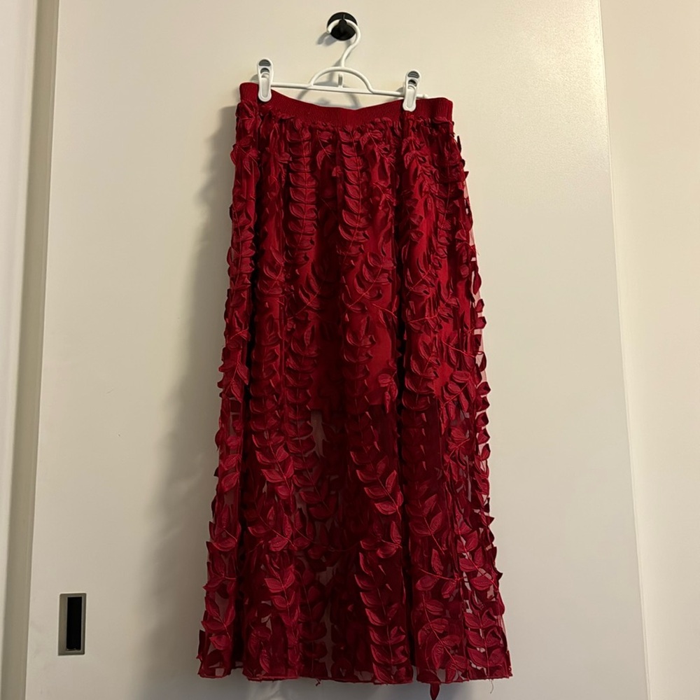 H&M Limited Edition Floral Appliqué Skirt